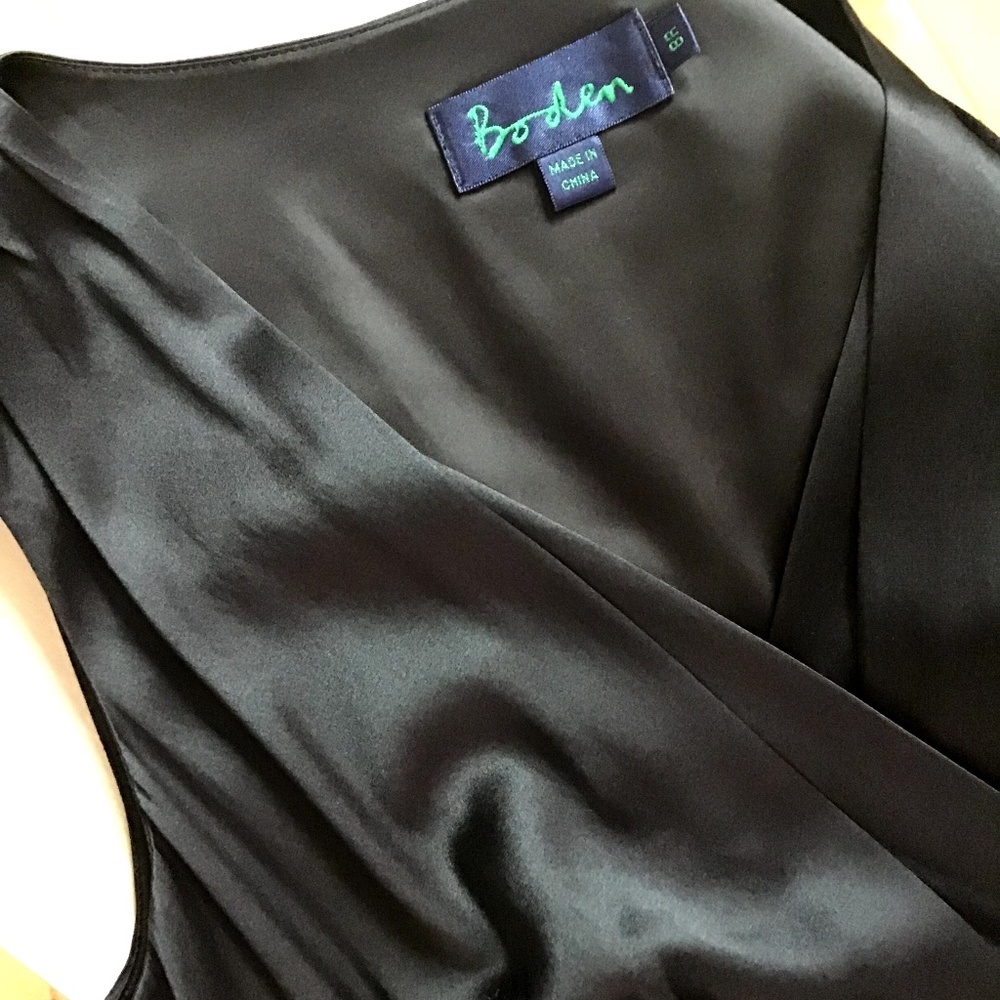 BODEN black 95% **SILK** dress